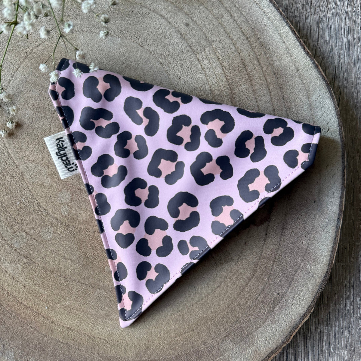 Bandana Léopard Rose