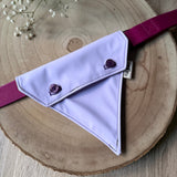 Boutonnière bandana chien lila
